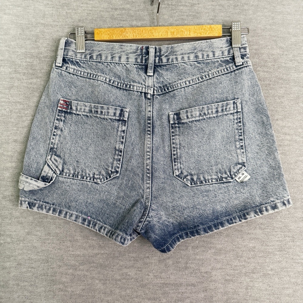 BDG Urban Outfitters Denim Shorts Size 27 Carpenter Jean Jorts Blue Hammer Loop